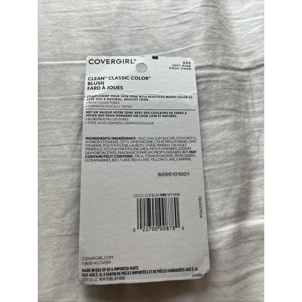 COVERGIRL Clean Classic Color Blush Soft Mink 590 | Long-Lasting Natural Glow